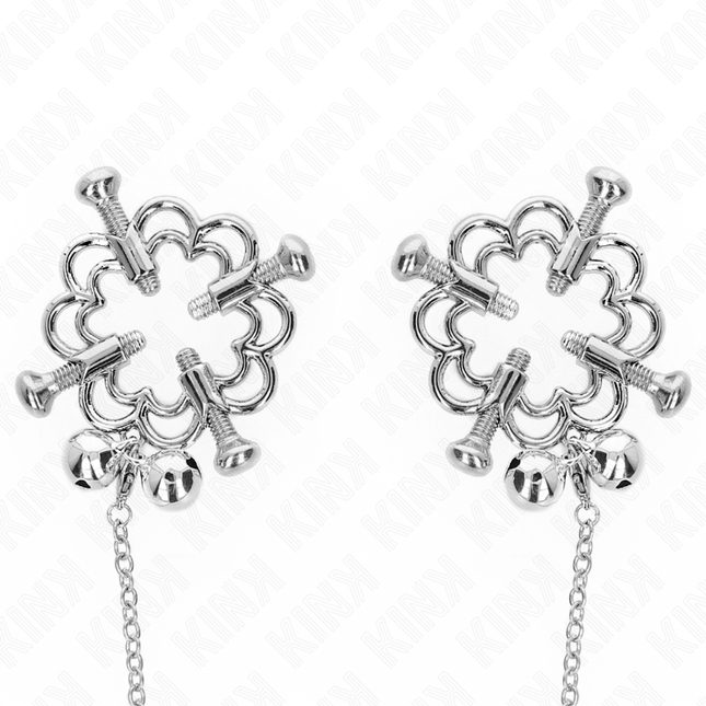 KINK Metal Flower – метални щипки за зърна с верижка