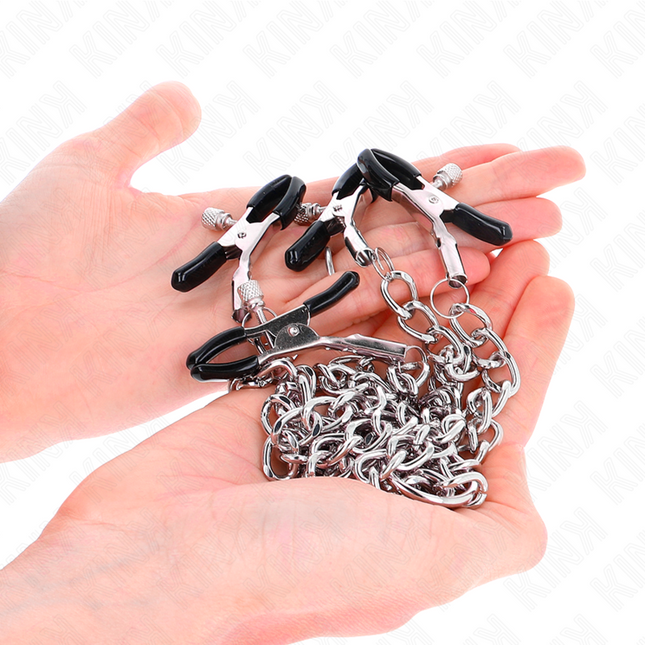 KINK 4 Chain Nipple Clamps – регулируеми щипки с верижки 32 см