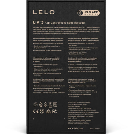 LELO LIV™ 3 – Вибратор за G-точка с персонализирани настройки