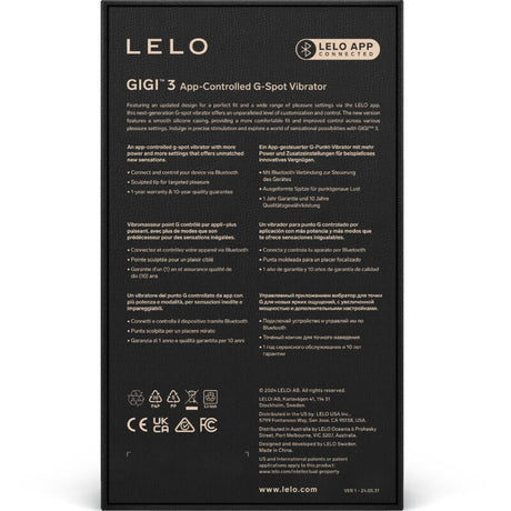 LELO GIGI™ 3 – водоустойчив G-точка вибратор с персонализирани настройки