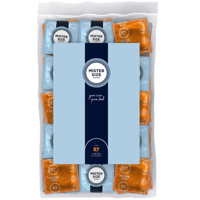 MISTER SIZE Size L 57 мм – презервативи с прецизно прилягане, 100 бр.