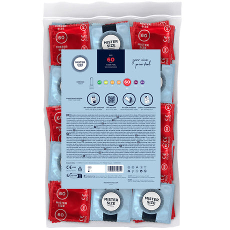 MISTER SIZE CONDOM XL 60 мм – презервативи с удобна големина, 100 бр.