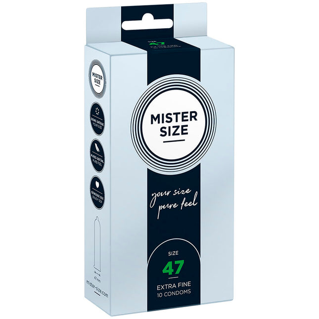 MISTER SIZE XS 47 мм – презервативи за по-тесен размер, 10 бр.