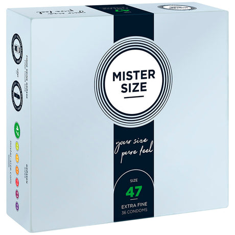 MISTER SIZE XS 47 мм – презервативи за тясна и сигурна защита, 36 бр.