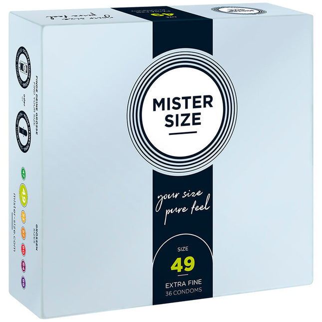 MISTER SIZE Size S 49 мм – презервативи с оптимално прилягане, 36 бр.