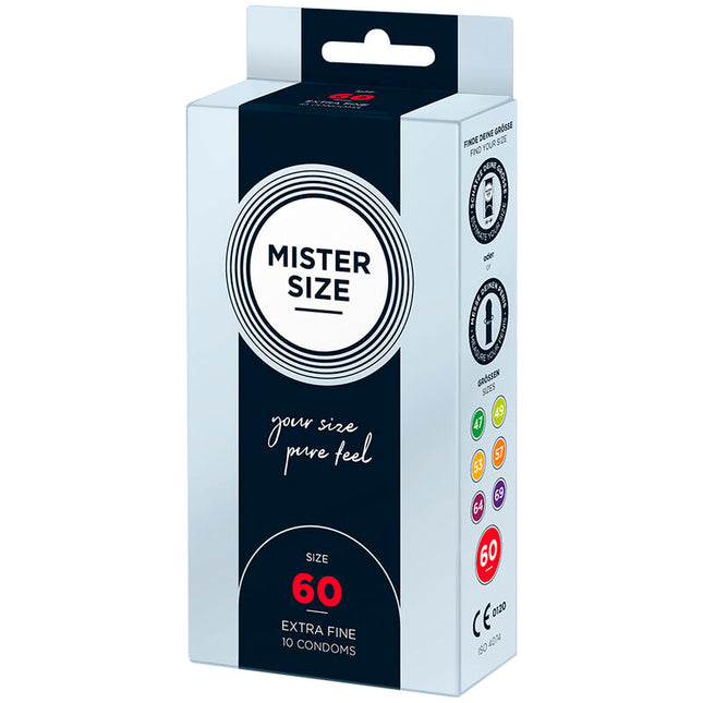 MISTER SIZE XL 60 мм – презервативи за комфортно прилягане, 10 бр.