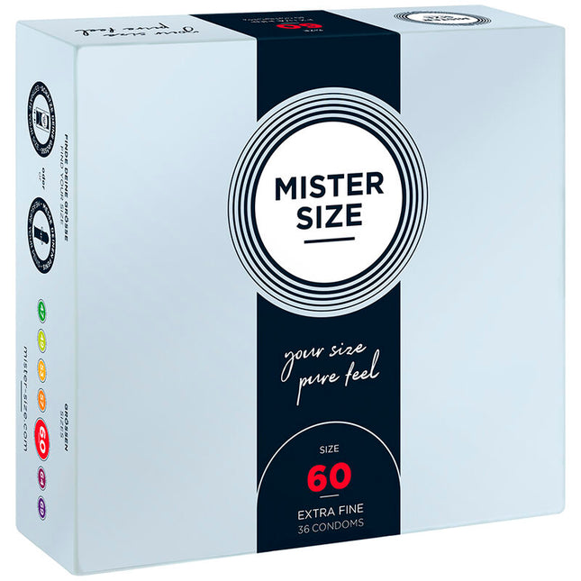 MISTER SIZE XL 60 мм – презервативи с оптимален комфорт, 36 бр.