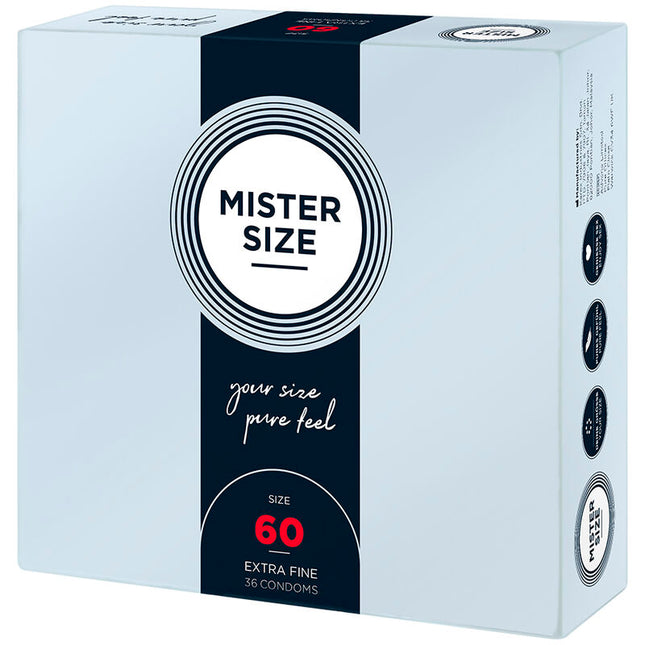 MISTER SIZE XL 60 мм – презервативи с оптимален комфорт, 36 бр.