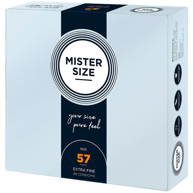 MISTER SIZE L 57 мм – презервативи с оптимално прилягане, 36 бр.