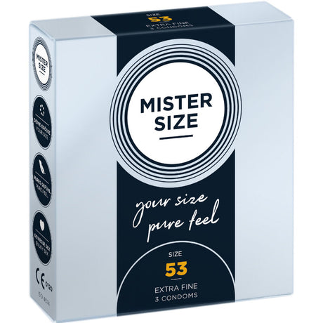 MISTER SIZE - презерватив размер M 53 мм, 3 бр.