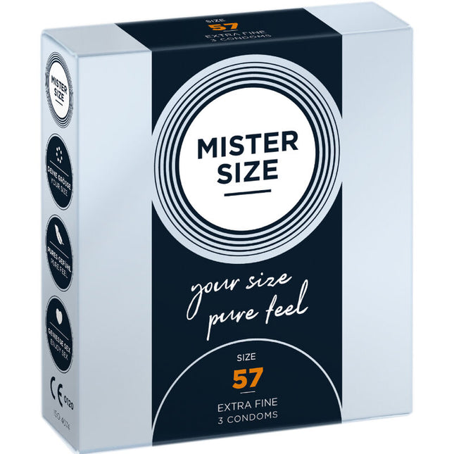 MISTER SIZE L 57 мм – презервативи с персонално прилягане, 3 бр.