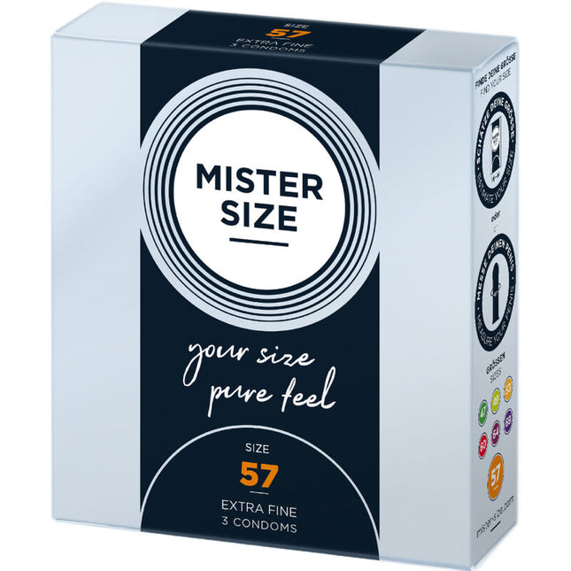 MISTER SIZE L 57 мм – презервативи с персонално прилягане, 3 бр.
