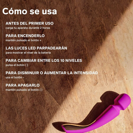 LELO SMART MEDIUM WAND 2 – мощен и водоустойчив масажор с 10 режима