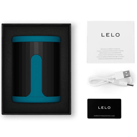 LELO F2S™ Teal – мъжки мастурбатор с адаптивен дизайн и контрол през приложение