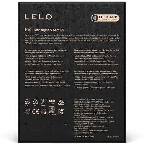 LELO F2S™ TEAL – мъжки мастурбатор с адаптивен дизайн и свързаност