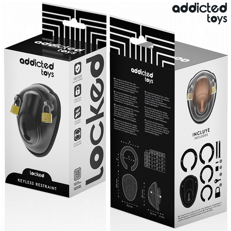 ADDICTED TOYS LOCKED - KEYLESS RESTRAINT PENIS CAGE 11.5 CM