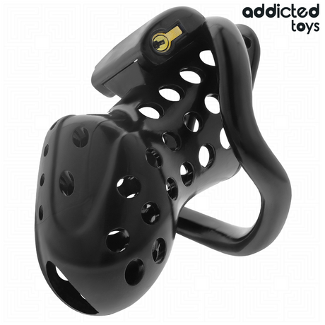 ADDICTED TOYS LOCKED - CHAINED HOLLOW PENIS CAGE 10.5 CM