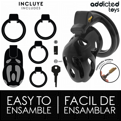 ADDICTED TOYS LOCKED - SEALED CRYPT PENIS CAGE 8 CM