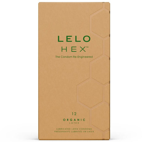 LELO HEX Organic – 12 броя органични презервативи с иновативна структура