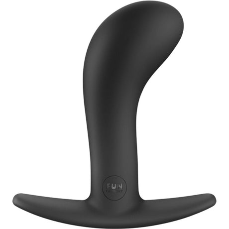FUN FACTORY Bootie L – анален плъг с извит дизайн, черен