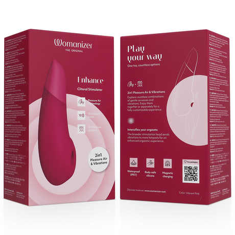 WOMANIZER Enhance – клиторен стимулатор с въздушна и вибрационна технология
