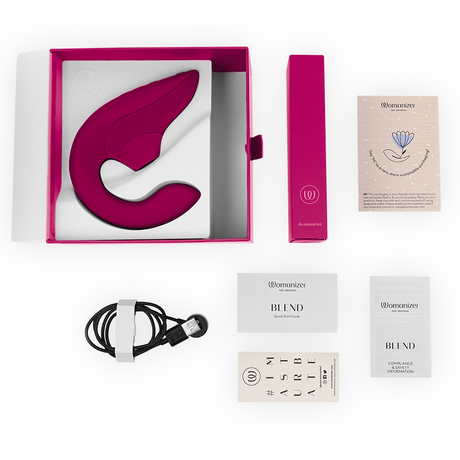 WOMANIZER Blend – Rabbit вибратор с двойна стимулация, водоустойчив