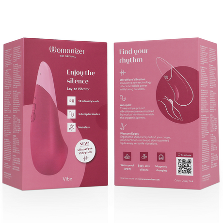 WOMANIZER Vibe Lay-On Silent – тих и мощен вибратор с UltraWave технология