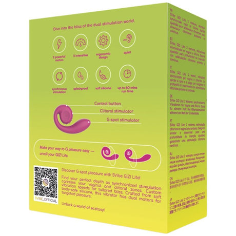 SNAIL VIBE GIZI Lite – вибратор с двойна стимулация за G-точка и клитор