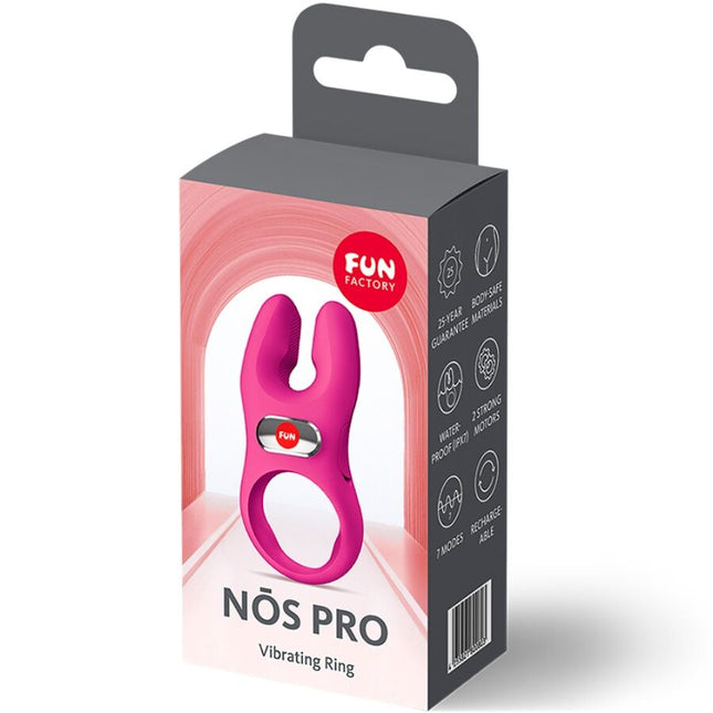 FUN FACTORY NOS PRO – вибриращ пенис пръстен с двойна мощност