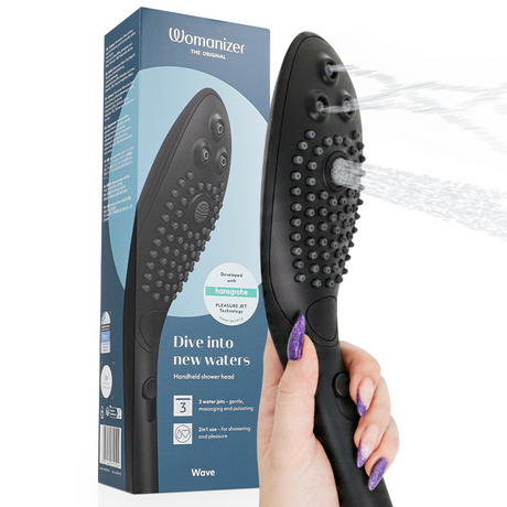 WOMANIZER Wave – водоустойчив клиторен стимулатор и душ глава