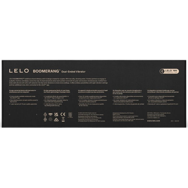 LELO - BOOMERANG DOUBLE ENDED VIBRATOR PURPLE