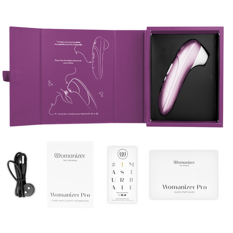 WOMANIZER Pro Vibrant – безконтактен клитор стимулатор, лилав
