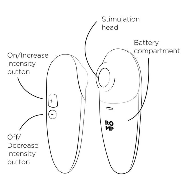 ROMP - SWITCH X CLITORAL STIMULATOR 6 LEVELS ORANGE