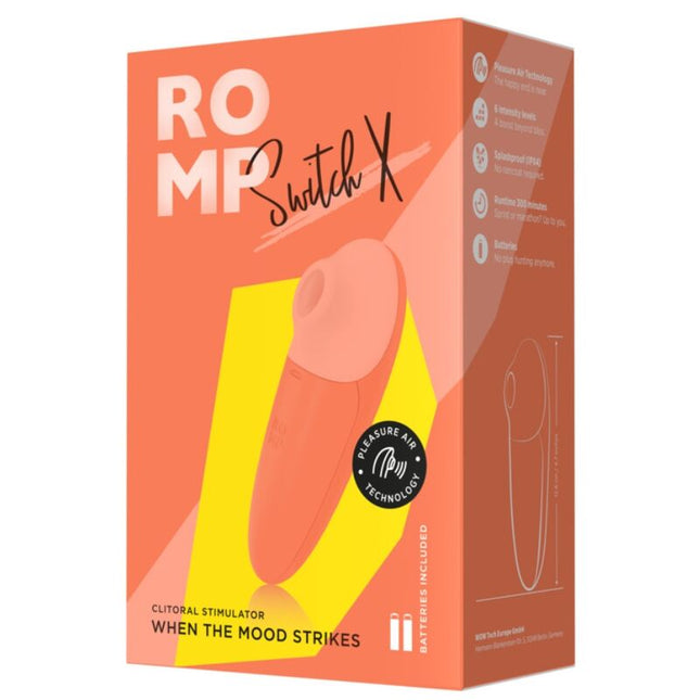 ROMP - SWITCH X CLITORAL STIMULATOR 6 LEVELS ORANGE