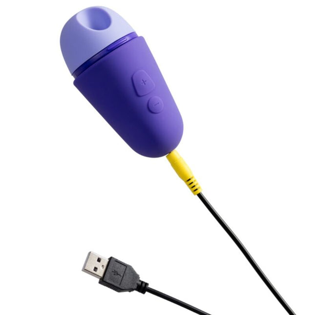 ROMP - FREE X CLITORAL STIMULATOR WITH LID 10 LEVELS RECHARGEABLE PURPLE