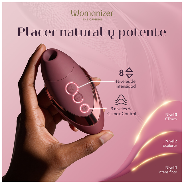 WOMANIZER - NEXT LIBERTY 3D PLEASURE AIR CLITORAL STIMULATOR BORDEAUX