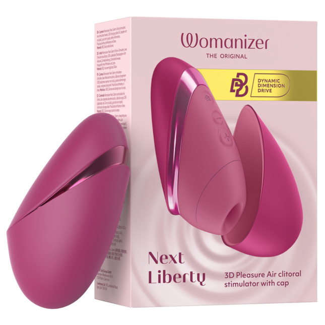 WOMANIZER - NEXT LIBERTY 3D CLITORAL STIMULATOR INTENSE PINK AIR OF PLEASURE