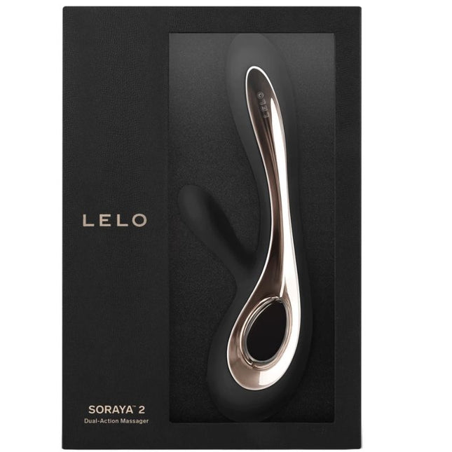 LELO Soraya 2 Black – премиум водоустойчив вибратор с двойна стимулация