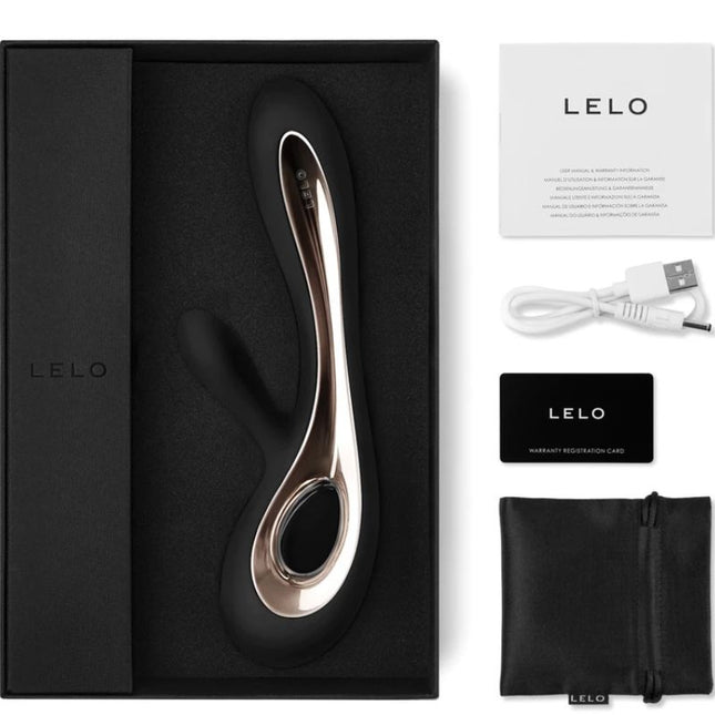 LELO Soraya 2 Black – премиум водоустойчив вибратор с двойна стимулация