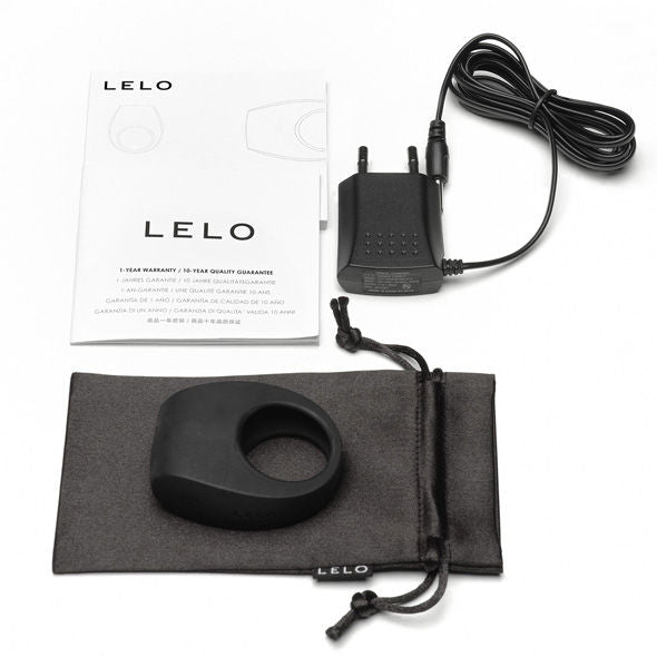 LELO TOR II Black – вибриращ пръстен за двойки с мощна стимулация