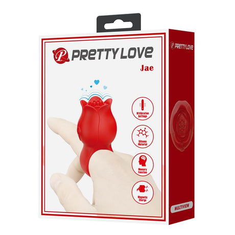 PRETTYLOVE Jae Rose – прецизен пръстен вибратор с 10 режима