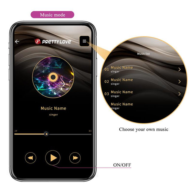 PRETTYLOVE Jayleen – стимулатор с APP контрол и двойна стимулация