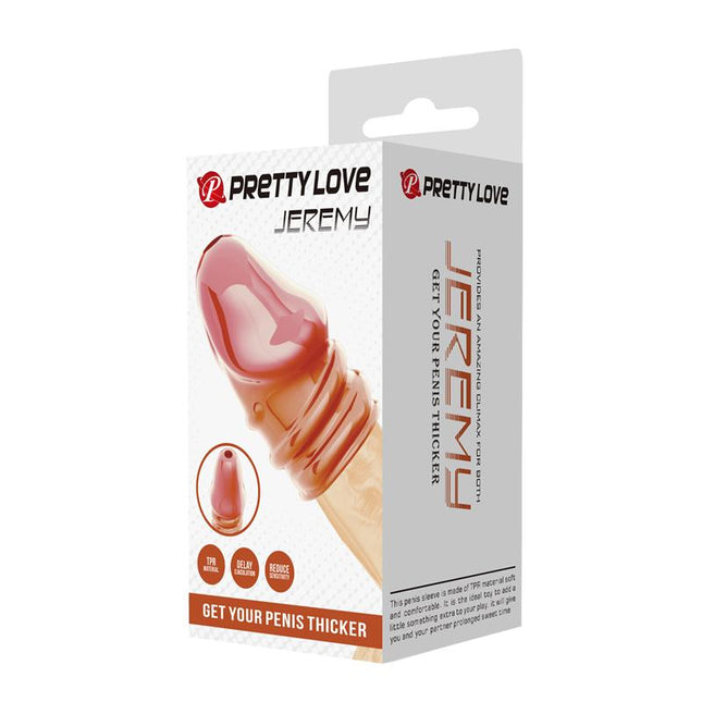 PRETTYLOVE Jeremy – еластична пенис ръкавка, водоустойчива