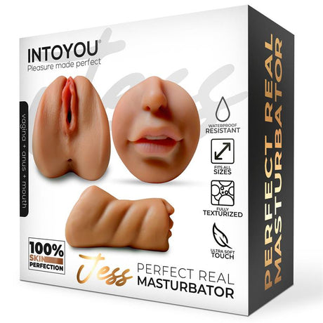Jess Super Realistic Vagina, Anus and Mouth 650 gr