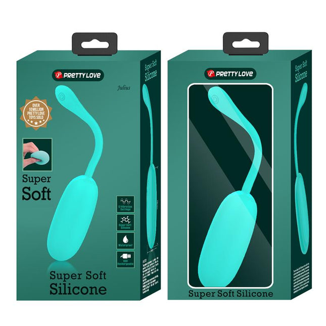 PRETTYLOVE Julius Vibrating Egg – вибриращо яйце с 12 режима, USB зареждане