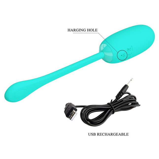 PRETTYLOVE Julius Vibrating Egg – вибриращо яйце с 12 режима, USB зареждане