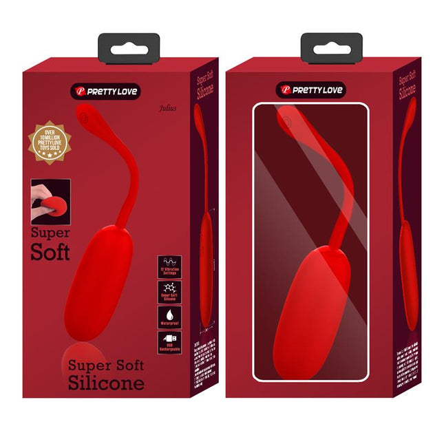 PRETTYLOVE Julius Vibrating Egg – вибриращо яйце с 12 режима, USB