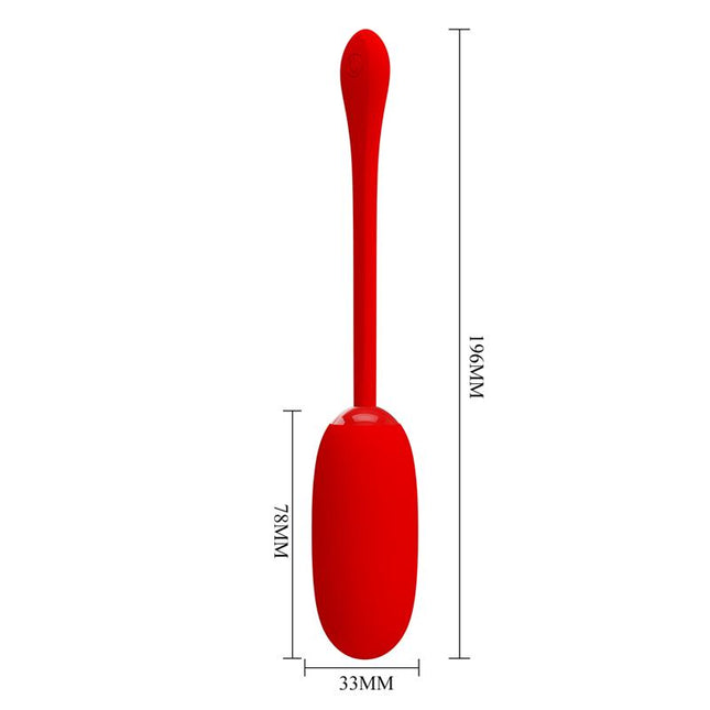 PRETTYLOVE Julius Vibrating Egg – вибриращо яйце с 12 режима, USB
