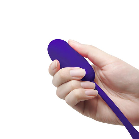 PRETTYLOVE Julius Vibrating Egg Violet – вибриращо яйце с 12 функции