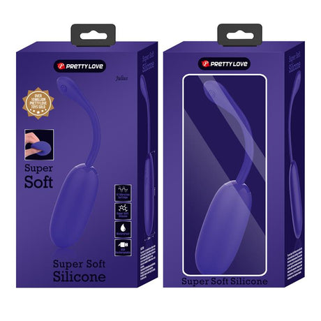 PRETTYLOVE Julius Vibrating Egg Violet – вибриращо яйце с 12 функции